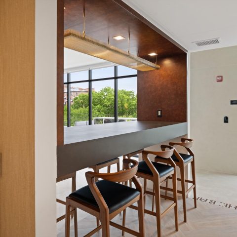 high top bar dining in the penthouse resident club suite