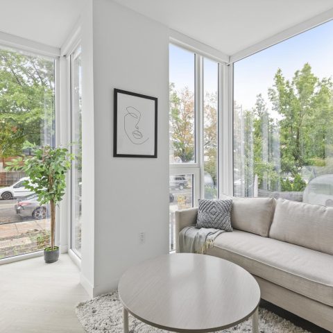 Huge floor to ceiling windows in every apartment